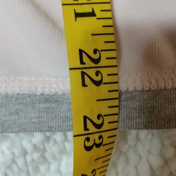 Hot Cotton By Marc-Ware Pink and Gray Fleece Jacket W/ Hood - Picture 13 of 15